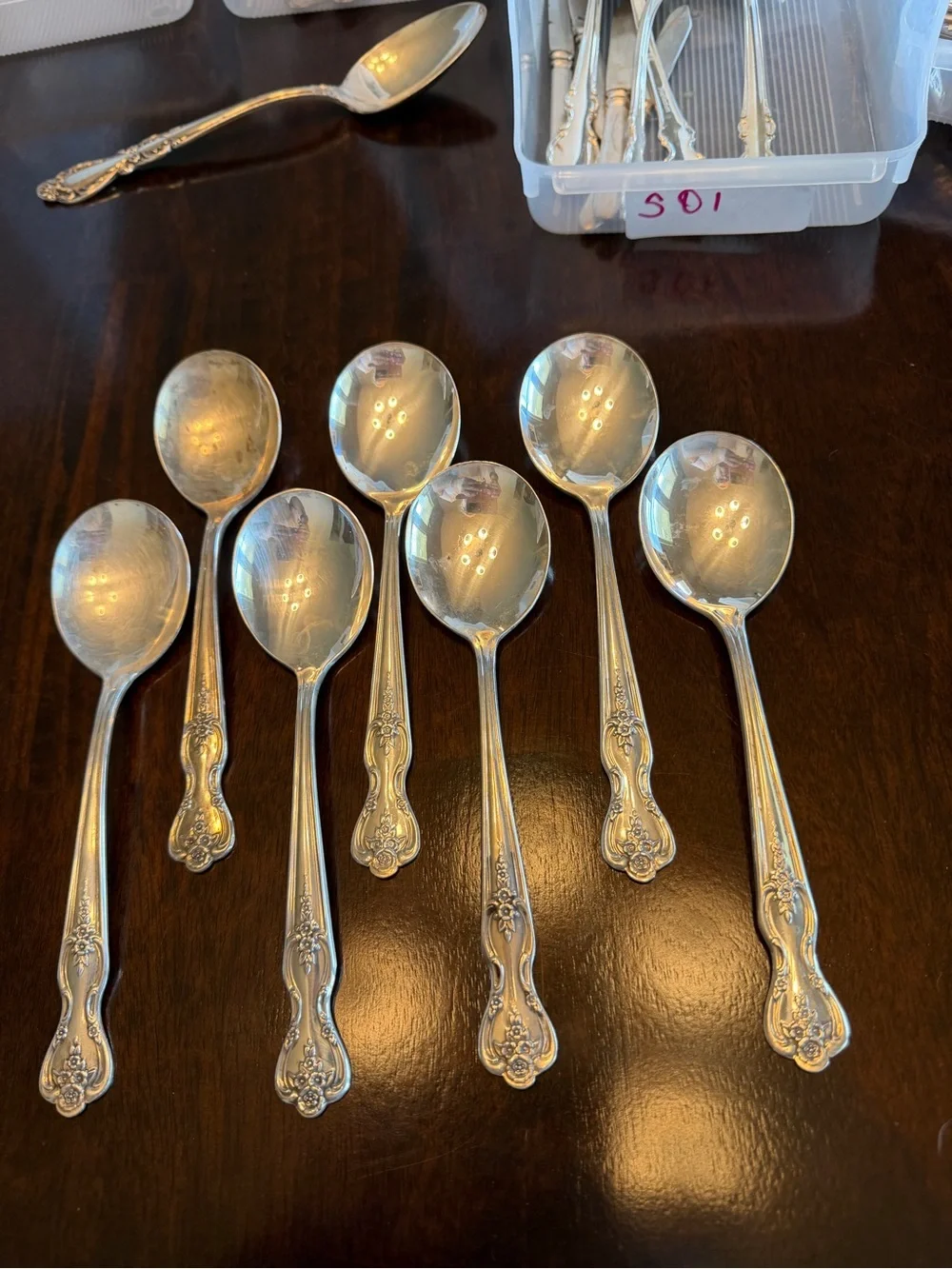 Wm Rogers six ornate